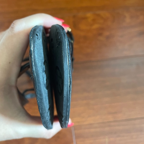 Tory Burch Black Parent Strappy Sandals Size 9 - Picture 8 of 8